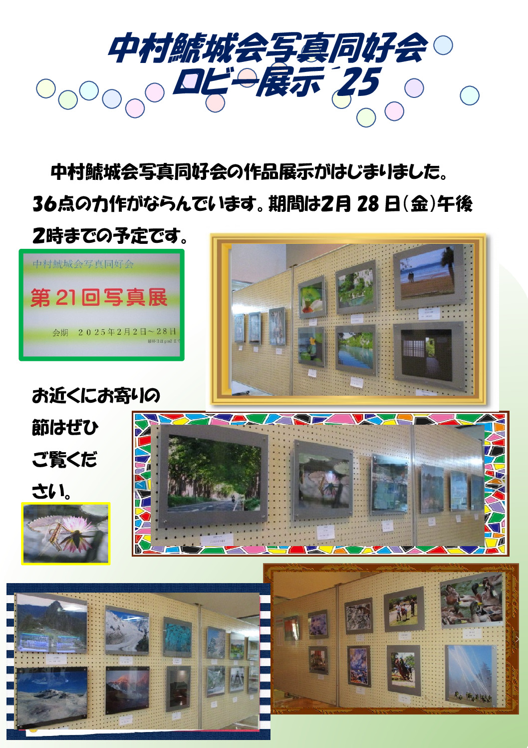 写真ロビー展示のサムネイル