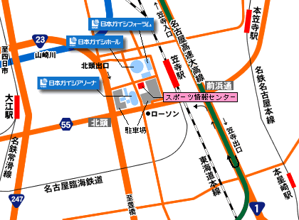 日本ガイシ スポーツプラザ ガイシホール／詳細map